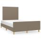 Preview: Bettgestell ohne Matratze Taupe 120x190 cm Stoff