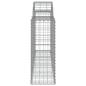 Preview: Gabionen mit Hochbogen 4 Stk. 200x30x80/100 cm Verzinktes Eisen