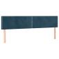 Preview: Bettgestell ohne Matratze Dunkelblau 120x190 cm Samt