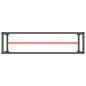 Preview: Werkbankgestell Mattschwarz und Mattrot 210x50x79 cm Metall