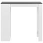 Preview: Bartisch mit Regal Wei? 110x50x103 cm