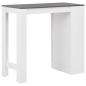 Preview: Bartisch mit Regal Wei? 110x50x103 cm