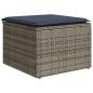 Preview: 8-teiliges Gartensofa-Set mit Kissen, grau, Polyrattan