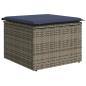 Preview: 6-teiliges Gartensofa-Set mit Kissen, grau, Polyrattan