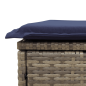 Preview: 6-teiliges Gartensofa-Set mit Kissen, grau, Polyrattan