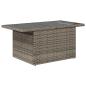 Preview: 7-teiliges Gartensofa-Set mit Kissen, grau, Polyrattan