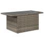 Preview: 8-teiliges Gartensofa-Set mit Kissen, grau, Polyrattan
