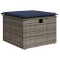 Preview: 8-teiliges Gartensofa-Set mit Kissen, grau, Polyrattan