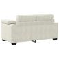 Preview: 2-teiliges Sofa-Set mit Kissen, cremefarbener Samt