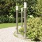 Preview: Pollerleuchten mit Auslass 3er 110 cm Edelstahl IP44