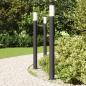 Preview: Pollerleuchten 3er 110 cm Edelstahl IP44