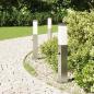 Preview: Pollerleuchten mit Sensor 3 Stk. 50 cm Edelstahl IP44