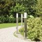 Preview: Pollerleuchten mit Sensor&Steckdose 3 Stk. 80 cm Edelstahl IP44