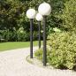 Preview: Pollerleuchten mit Sensor 3 Stk. 120 cm Schwarz IP44