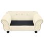 Preview: Hundesofa Creme 72x45x30 cm Plüsch