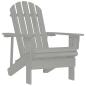 Preview: ARDEBO.de - Gartenstuhl Holz Grau