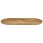 Preview: Tischplatte 120x50x3,8 cm Oval Massivholz Mango
