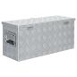 Preview: Aluminiumkiste 76,5×26,5×33 cm Silbern