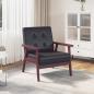 Preview: ARDEBO.de - Sessel Schwarz Kunstleder