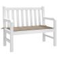 Preview: Gartenbank-Auflage Taupe 100x50x3 cm Oxford-Gewebe