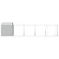 Preview: Outdoor-Hundezwinger mit Dach Silbern 2x10x2,5 m Stahl Verzinkt