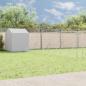 Preview: ARDEBO.de - Outdoor-Hundezwinger mit Dach Silbern 10x10x2,5m Stahl Verzinkt