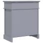 Preview: Schuhschrank Grau 50 x 28 x 58 cm Paulownia Holz