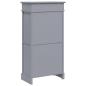 Preview: Schuhschrank Grau 50 x 28 x 98 cm Paulownia Holz