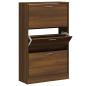 Preview: Schuhschrank Braun Eichen-Optik 63x24x103 cm Holzwerkstoff