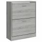 Preview: Schuhschrank Grau Sonoma 63x24x81 cm Holzwerkstoff