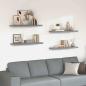 Preview: ARDEBO.de - Schwebende Wandregale 4 Stk. Grau 90x23,5x3,8cm MDF