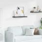 Preview: ARDEBO.de - Schweberegal Hochglanz-Grau 60x23,5x3,8 cm MDF