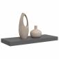Preview: Schweberegal Hochglanz-Grau 60x23,5x3,8 cm MDF