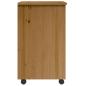 Preview: Rollschrank mit Schubladen MOSS Honigbraun Massivholz Kiefer