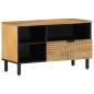 Preview: ARDEBO.de - TV-Schrank Braun 80x33x46 cm Massivholz Mango