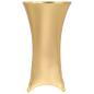 Preview: ARDEBO.de - 2 Stück Stretch-Tischdecken Golden 70 cm