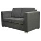 Preview: Sofa 2-Sitzer Stoff Dunkelgrau