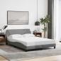 Preview: ARDEBO.de - Bettgestell Dover Hellgrau 135x190 cm Stoff