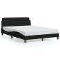 Preview: Bettgestell Dover Schwarz 135x190 cm Stoff