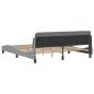 Preview: Bettgestell Dover Hellgrau 180x200 cm Stoff