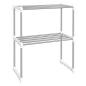 Preview: Mikrowellenregal Wei? 51x27x63 cm Aluminium