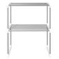 Preview: Mikrowellenregal Wei? 51x27x63 cm Aluminium