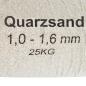Preview: Filtersand 25 kg 1,0-1,6 mm