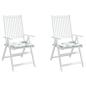 Preview: Sitzkissen 2 Stk. Blattmuster 50x50x3 cm Stoff