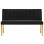 Preview: Bank 140 cm Schwarz Samt