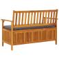 Preview: Gartenbank mit Stauraum 120 cm Massivholz Akazie