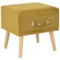 Preview: Nachttisch Senfgelb 40x35x40 Samt