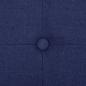 Preview: Faltbare Sitzbank mit Stauraum Blau Leinenoptik