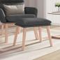 Preview: ARDEBO.de - Fußhocker Dunkelgrau 45x29,5x35 cm Stoff