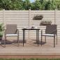 Preview: ARDEBO.de - Gartenst?hle mit Kissen 2 Stk. Braun 56x59x84 cm Poly Rattan
